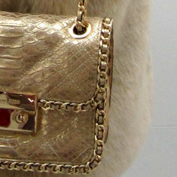 MICHAEL Michael Kors Gold Leather Purse - Picture 7 of 8